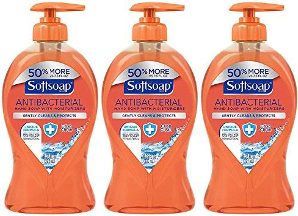 Softsoap Crisp Clean Scent Antibacterial Liquid Hand Soap 11.25 oz.