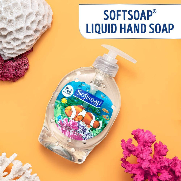 Softsoap Liquid Hand Soap Pump, Bulk Hand Washing Soap, Aquarium Series - 5.5 Fluid Ounce (12 Pack)