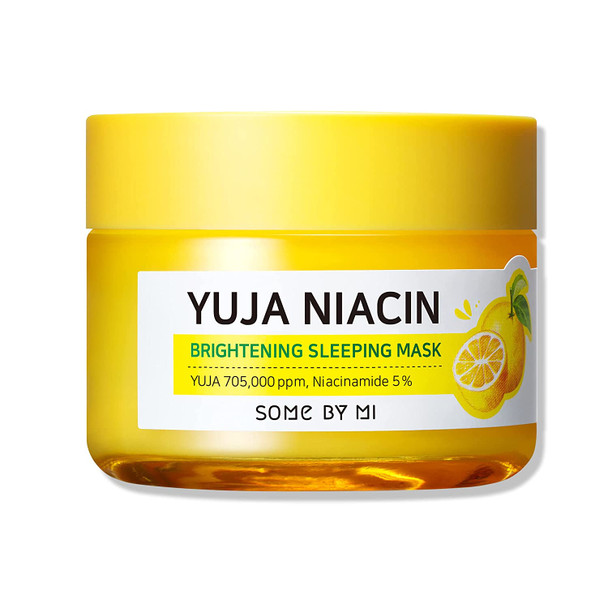 SOME BY MI Niacin 30Days Miracle Brightening Sleeping Mask, 60g (2.11oz), Intensive Brightening, Anti-Wrinkle, Yuja Extract, Spot Care, Moisture Recharge