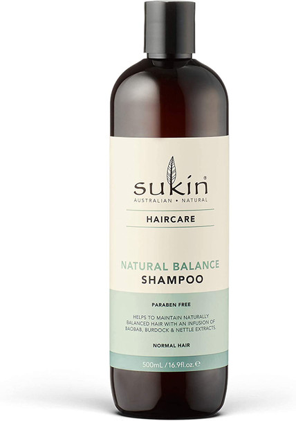 Natural Balance Shampoo, Normal Hair, 16.9 fl oz (500 ml), Sukin