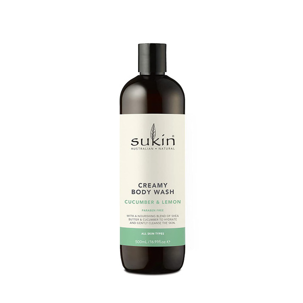 Sukin Naturals, Creamy Body Wash, Cucumber & Lemon, 16.9 fl oz