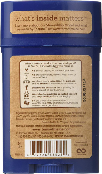 Toms of Maine Deod STK Wide MTN Sprng, 2.25 oz.