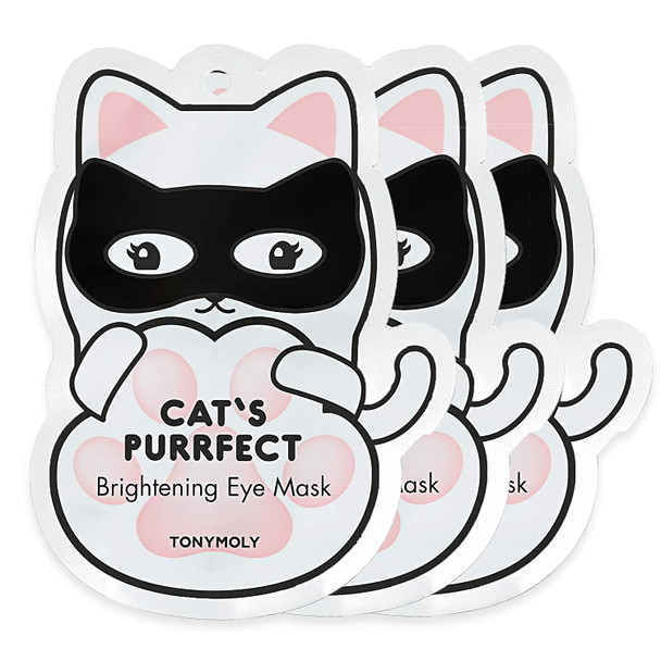 TONYMOLY Cat's Purrfect Brightening Eye Mask, 3 ct.