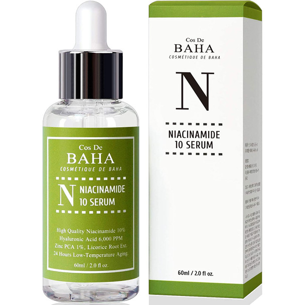 Niacinamide 10% + Zinc PCA 1% Serum for Face - Pore Reducer + Uneven Skin Tone Treatment + Diminishes Acne Prone, Skin Balancing Pore Reducing, Restores Elasticity, 2 Fl Oz