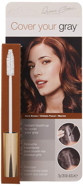 Cover Your Gray Brush-in Wand, Dark Brown, one size (IG-BRD)
