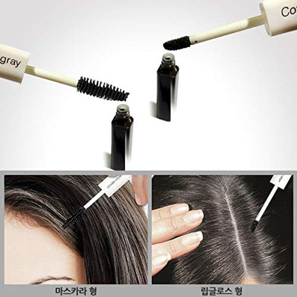 Cover Your Gray 2in1 Mascara Wand and Sponge Tip Applicator - Dark Brown