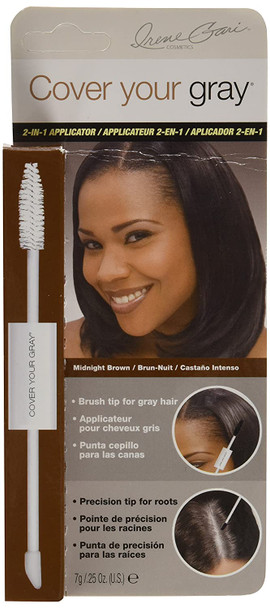 Cover Your Gray 2in1 Mascara Wand and Sponge Tip Applicator - Midnight Brown