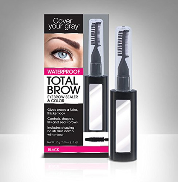 Cover Your Roots Head and Brow Gray Coverage 5 Piece Set - Black