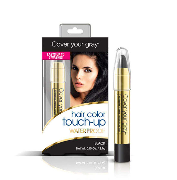 Cover Your Gray Waterproof Hair Color Touch-Up Pencil - Black (3-Pack)