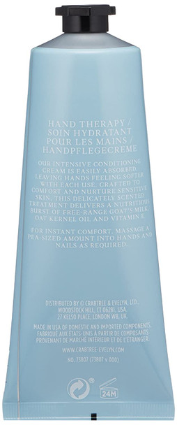 Crabtree & Evelyn Goatmilk and Oat Soothing Hand Cream Therapy, 3.45 oz