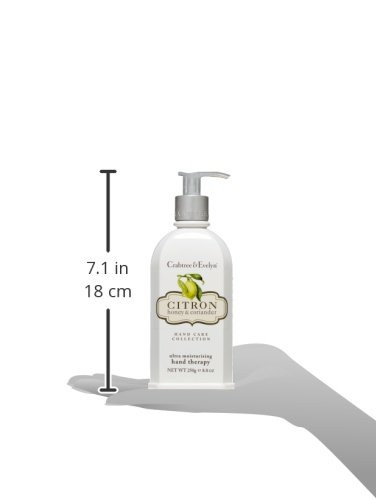 Crabtree & Evelyn Ultra-Moisturising Hand Therapy,Citron, Honey and Coriander, 8.8 oz