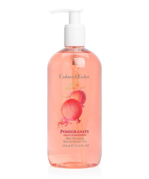 Crabtree & Evelyn Bath and Shower Gel Pomegranate,16.9 Fl Oz