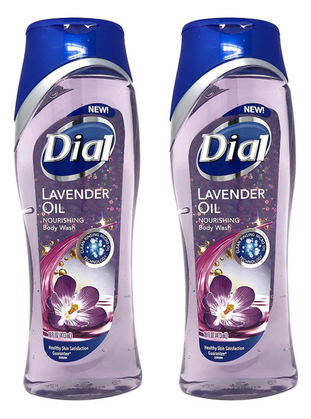 Dial Lavender Oil Nourishing Body Wash, 16 oz (Pack of 2)