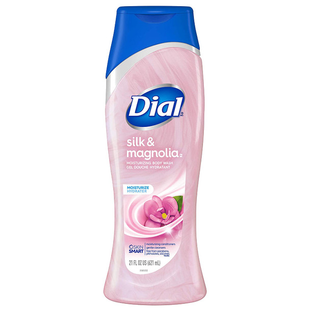 Dial Body Wash, Silk & Magnolia, 21 Ounces (Pack of 6)