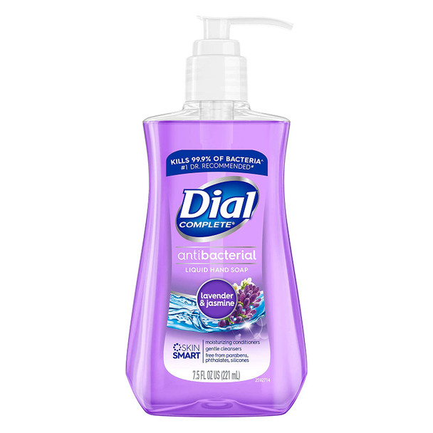 Dial Antibacterial Liquid Hand Soap, Lavender & Twilight Jasmine, 7.5 Fluid Ounces
