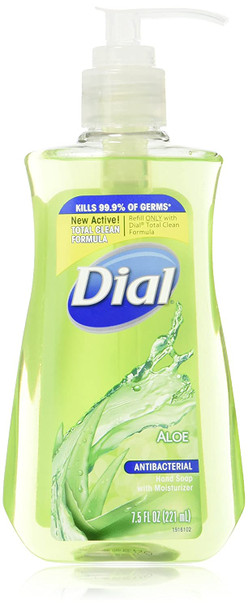 Dial Liquid Hand Soap With Moisturizer, Aloe, 7.5-Oz