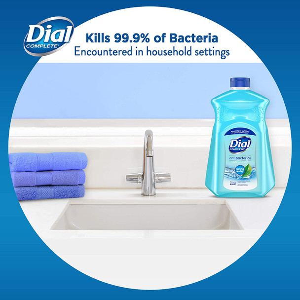 Dial Complete Antibacterial Liquid Hand Soap Refill, Spring Water, 52 fl oz (3 count)