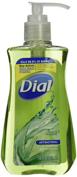 Dial Liquid Soap Aloe Pump 7.5 Oz (Pack of 2)