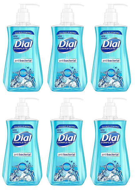 Antimicrobial Liquid Hand Soap, Spring Water, 7.5oz Bottle (pack of 6)