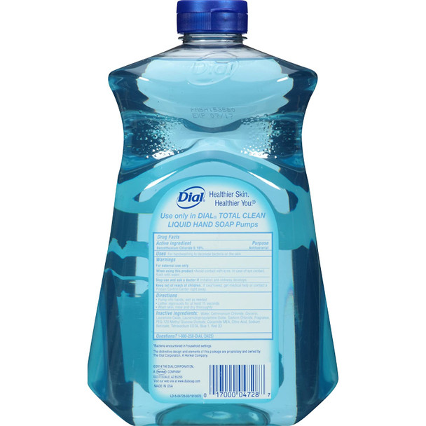 Dial Antibacterial Liquid Hand Soap Refill, Spring Water, 52 Fluid Ounces (Pack of 6) Dial Antibacterial Liquid Hand Soap Refill, Spring Water, 52 Fluid Ounces (Pack of 6)