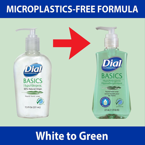 Dial Professional 06028Ct Basics Liquid Hand Soap 7.5 Oz Rosemary & Mint 12/Carton