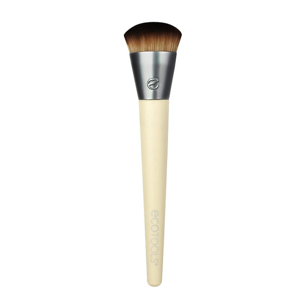 EcoTools Wonder Cover Complexion Makeup Brush, For Liquid or Cream Foundation, Medium to Full Coverage, 1 Count