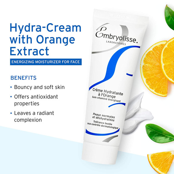 Embryolisse Moisturizing Vitamin C Cream With Extract of Oranges, 1.69 fl. oz. - Rejuvenating Face Cream with Beeswax, Almond & Sesame Oil - Daily Skincare for Nourishing & Hydrating Skin