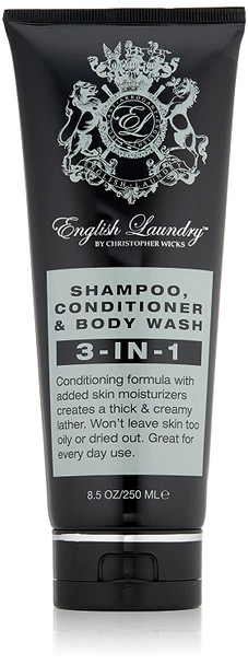 English Laundry 3-in-1 Shampoo, Conditioner & Body Wash, 8.5 oz