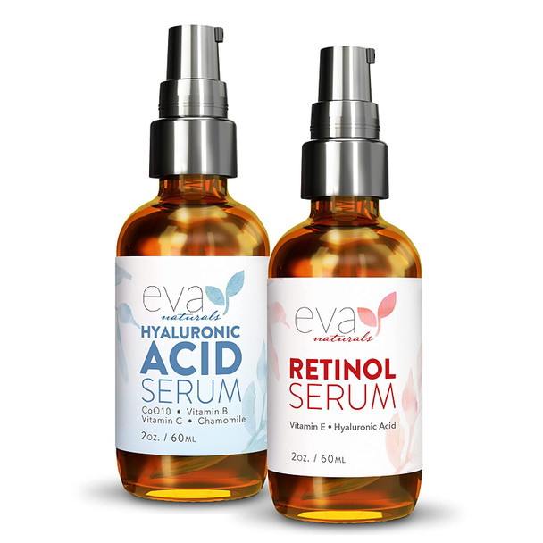 Retinol Serum & Hyaluronic Acid Serum Bundle - Firm, Hydrated, and Clear Skin