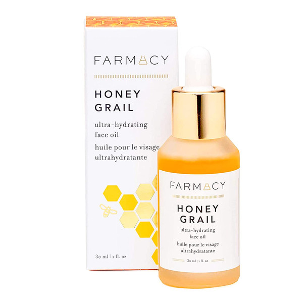 Farmacy Honey Grail Hydrating Face Oil Moisturizer for Dry Skin, Fine Lines & Wrinkles with Rosehip and Sea Buckthorn Oil