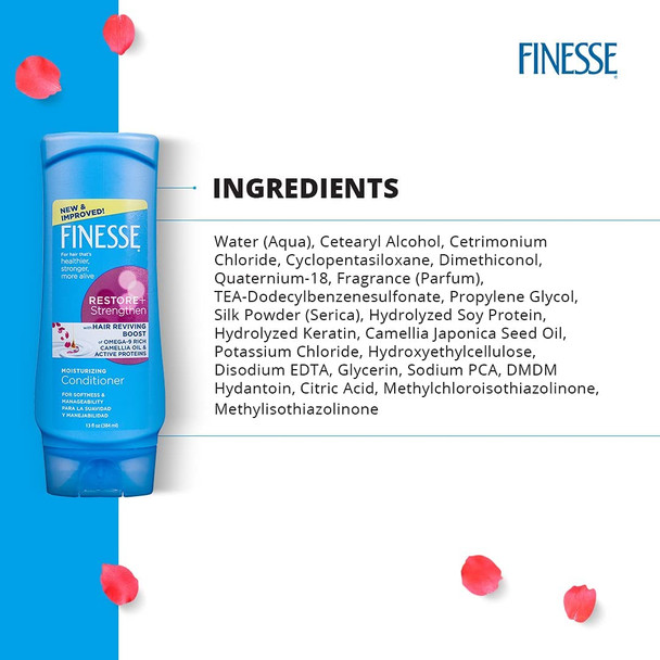 Finesse Restore + Strengthen, Moisturizing Conditioner 13 oz (Pack of 10)