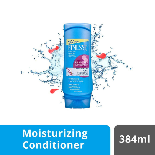 Finesse Restore + Strengthen, Moisturizing Conditioner 13 oz (Pack of 8)