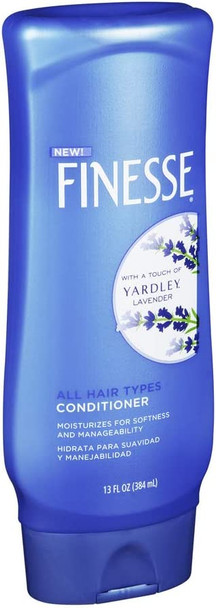 Finesse Conditioner All Hair Types With A Touch Of Yardley Lavender, 13 fl oz, 4Pack