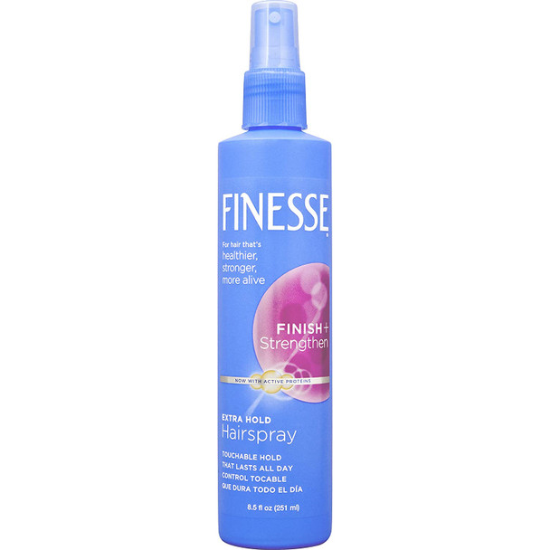 Finesse Extra Hold Non-Aerosol Hairspray, 8.5 Ounce (Pack of 4)