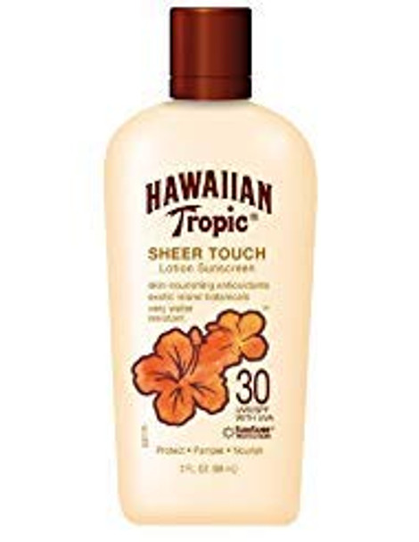 Hawaiian Tropic Sheer Touch SPF 30 Lotion, 2-Fluid Ounce (Pack of 4) by Hawaiian Tropic