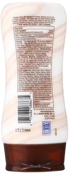 Hawaiian Tropic Sunscreen Silk Hydration Moisturizing Broad Spectrum Sun Care Sunscreen Lotion - SPF 30, 6 Ounce