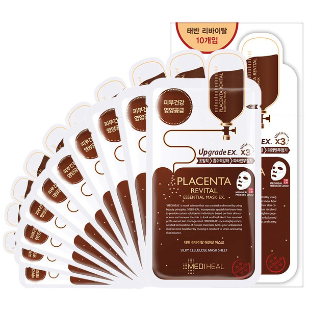 Mediheal Placenta Revital Essential Mask EX. Pack of 10