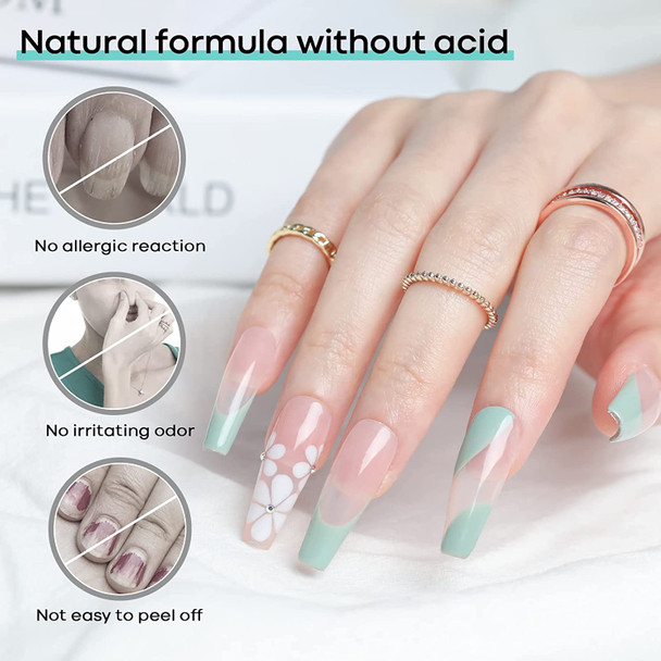 Modelones Nail Primer, 15ml Acid Free Nail Dehydrator for Acrylic Nails and Gel Nail Polish, Fast Drying Prep Dehydrator Base Varnish Manicure Bonder Liquid