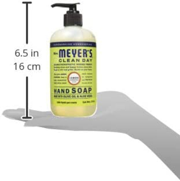 Mrs. Meyer's Liquid Hand Soap, Cruelty Free and Biodegradable Formula, Lemon Verbena Scent, 12.5 oz