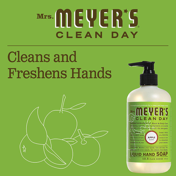 Mrs. Meyer's Liquid Hand Soap, Cruelty Free and Biodegradable Formula, Apple Scent, 12.5 oz