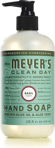 Mrs. Meyer's Clean Day Liquid Hand Soap Basil 12.5 Fl Oz (Pack of 1)