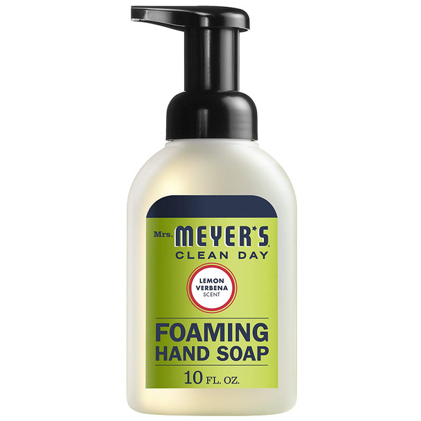 Mrs. Meyer's Clean Day Foaming Hand Soap, Lemon Verbena, 10 Fl Oz (Pack of 6)