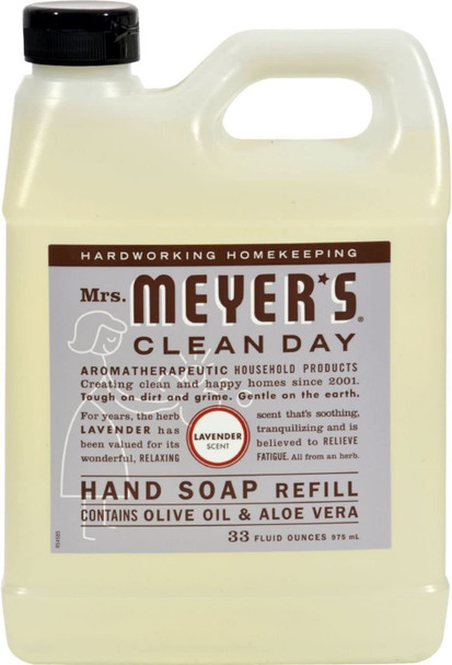 Mrs. Meyer's Liquid Hand Soap Refill - Lavender - 33 Lf Oz - Case of 6