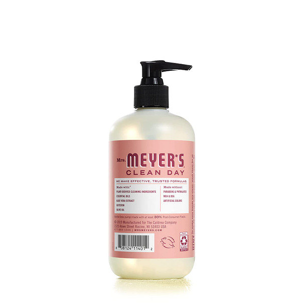 Mrs. Meyer's Hand Soap, Made with Essential Oils, Biodegradable Formula, Rose, 12.5 fl. oz