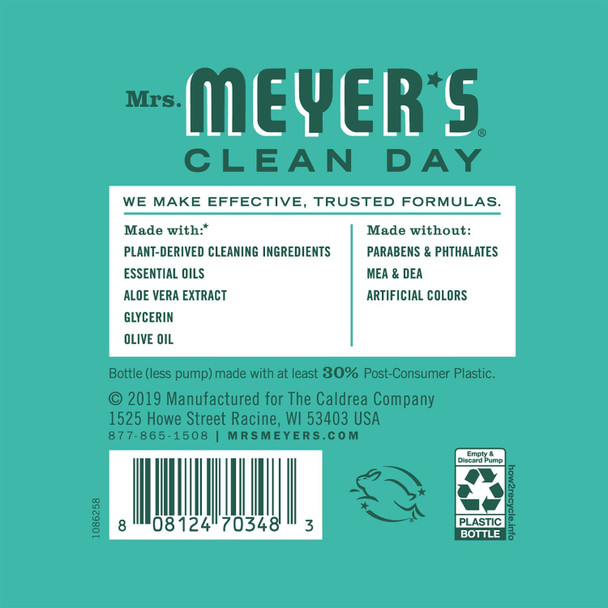 Mrs. Meyer's Liquid Hand Soap Mint, 12.5 OZ (Pack - 3)