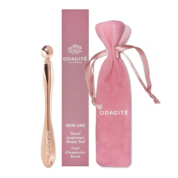 Odacite Face Sculpting Tool & Facial Acupressure Massage Pen - Mon Ami Skincare Tools - Muscle Scraper for Face Lifting and Anti-Aging Wand Targets Puffiness, Wrinkles & Dark Under-Eye Circles