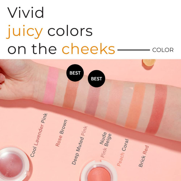 A'PIEU JUICY-PANG JELLY BLUSHER (VL01) - Velvety finish - Easy blending blusher - delicate look - K-beauty