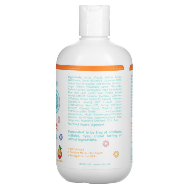 Mild By Nature Tear-Free Baby Shampoo & Body Wash Peach 12.85 fl oz (380 ml)