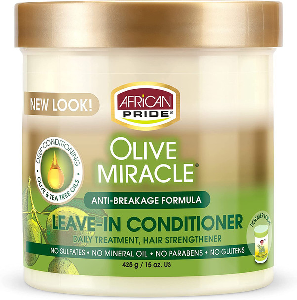 African Pride Olive Miracle Leave-in Conditioner 15 oz (Pack of 10)