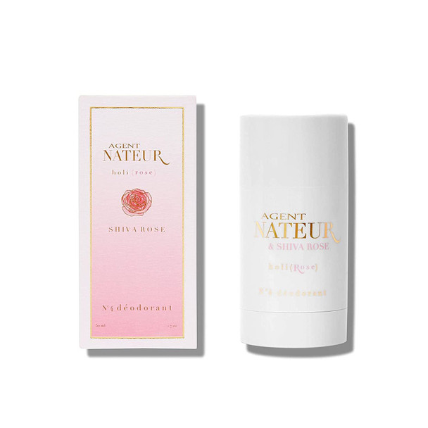 Agent Nateur - holi (rose) N°4 Natural Deodorant | Aluminum-Free, Non-Toxic Clean Skincare (1.7 oz | 50 ml)